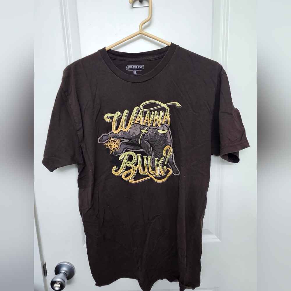 "Wanna Buck" PBR Mens Large Shirt